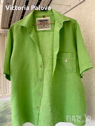 Супер красива риза SIGNUM 100% лен Германия, снимка 7 - Ризи - 41241936