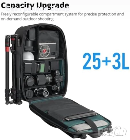 Нова Професионална водоустойчива раница за фотоапарат камера аксесоари, снимка 3 - Чанти, стативи, аксесоари - 51913391