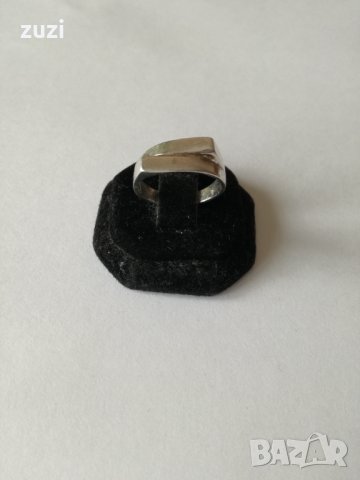 Сребърен изчистен пръстен . Сребро проба 925 ., снимка 3 - Пръстени - 38611210