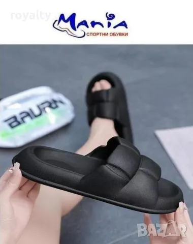 Дамски джапанки с дебело ходило Два цвята , снимка 2 - Джапанки - 49960259