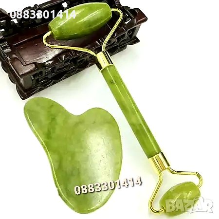 Масажор за лице Нефрит Зелен , снимка 4 - Масажори - 44193041