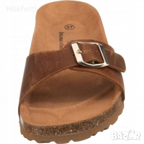 Чехли JOLANA FENENA 41 06J0E3 O03, кафява кожа