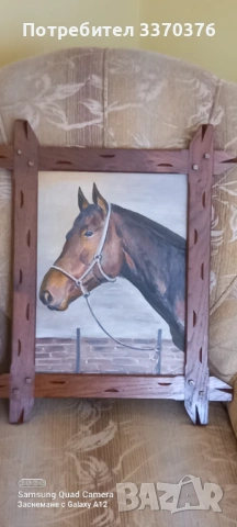 Картина за стена-маслени бои,рамка-дъб, снимка 10 - Картини - 53664071