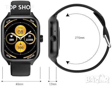 Нов Детски смарт часовник с камера и здравен мониторинг - черен, снимка 2 - Смарт гривни - 49956839