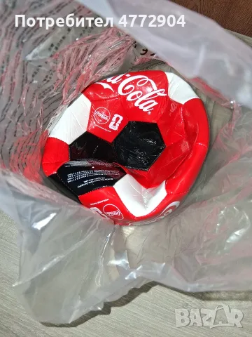 Футболна топка Кока Кола/Coca Cola /, снимка 2 - Колекции - 56109481