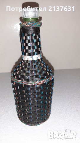 Ръчно Плетена Дамаджанка - 0 .500 мл, снимка 3 - Други - 33825399