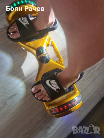 Ховърборд в златист цвят, снимка 4 - Скейтборд, ховърборд, уейвборд - 42297569