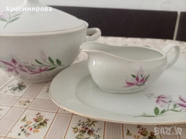 Супник, плато, сосиера, снимка 2 - Сервизи - 53780482