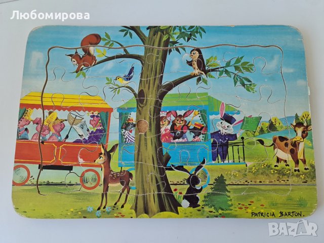 Ретро пъзели на Patricia Bartоn/ дървени, снимка 4 - Колекции - 39535412