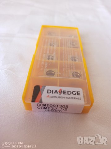 Комплект от 10 броя стругарски пластини DIA EDGE CCMT09T308 UE6020 , снимка 2 - Други инструменти - 41525033