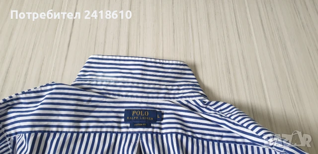POLO Ralph Lauren  Cotton Custom Fit Mens Size L ОРИГИНАЛ! НОВО! Мъжка Риза!, снимка 14 - Ризи - 50577795