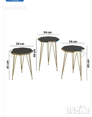 Детски малки  масички 3 броя  за  тази цена маса, снимка 3 - Мебели за детската стая - 40236911