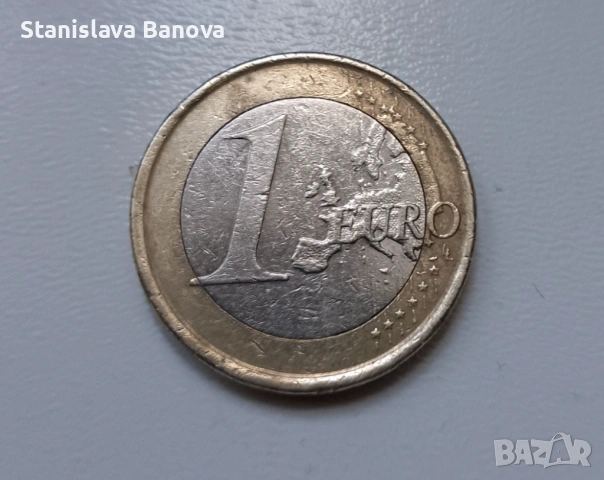 Испанска евро монета от 1 евро от 2008г., снимка 2 - Нумизматика и бонистика - 53147611