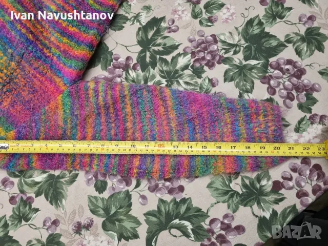 Дамско, ръчно плетено поло , снимка 9 - Блузи с дълъг ръкав и пуловери - 48083879