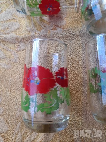 Ретро стъклени чашки , снимка 6 - Антикварни и старинни предмети - 44449222
