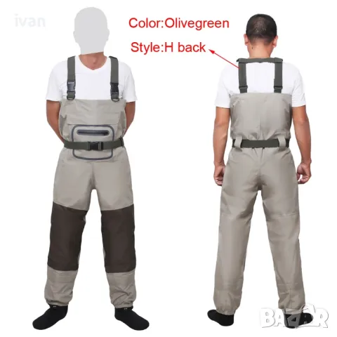 рибарски водоустоичив гащеризон XS, снимка 2 - Екипировка - 50092351