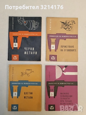 Мазилно-охлаждащи течности при рязане на металите - А. Димитров (Отлично състояние)
