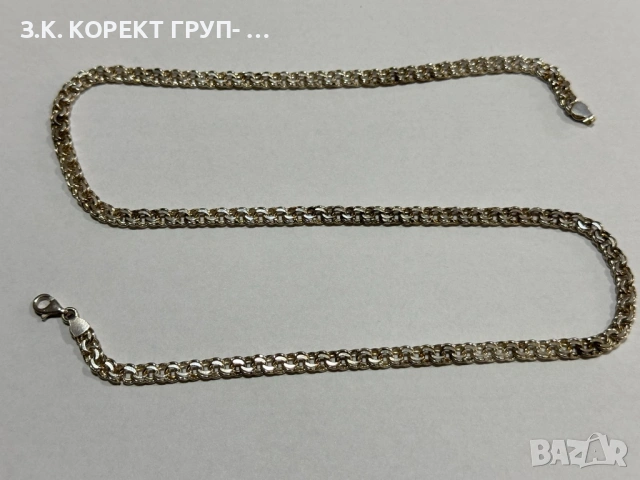 Сребърен Синджир 925, 32,57гр, снимка 8 - Колиета, медальони, синджири - 53619636