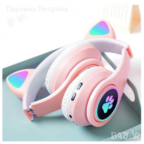 Светещи Bluetooth Слушалки CATS, снимка 7 - Слушалки и портативни колонки - 36361683