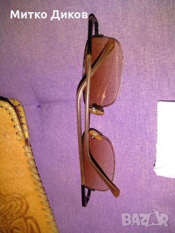 Очила слънчеви с диоптер минус -1 с калъвче естествена кожа, снимка 3 - Слънчеви и диоптрични очила - 33932214