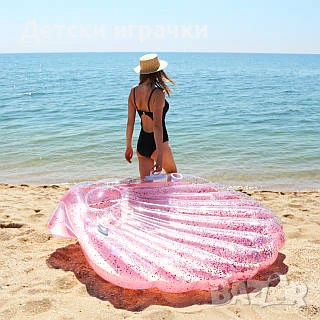 Надуваем остров Розова Раковина INTEX, 178 x 165 x 24 см, снимка 1