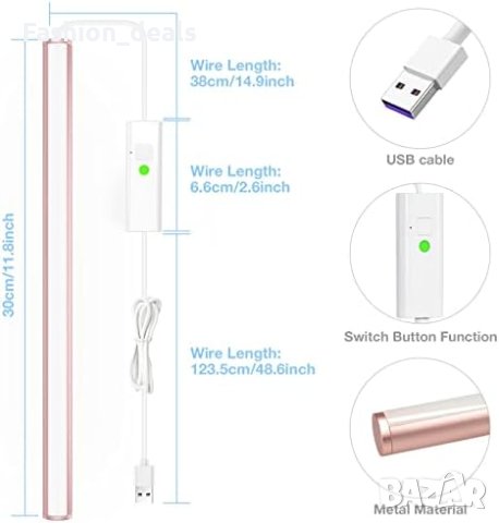 Нова Преносима Светлина Лампа за огледало /Грим , снимка 3 - Други - 41519847
