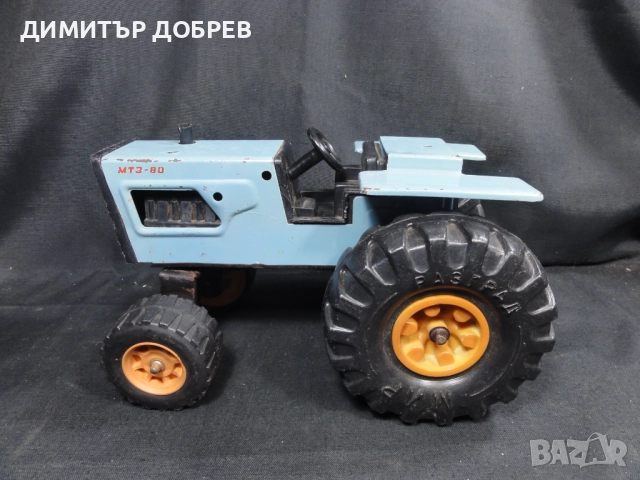 СТАРА РЕТРО СОЦ НРБ МЕТАЛНА ИГРАЧКА ТРАКТОР МИР РАЗГРАД, снимка 3 - Колекции - 52571062