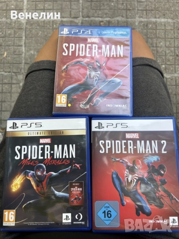 Spider man 1, Miles Morales и 2 ps4, ps5