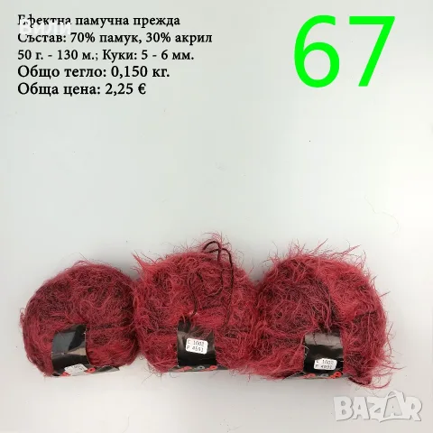 Евтини прежди в малки количества - нови и остатъци, снимка 13 - Други - 52029828