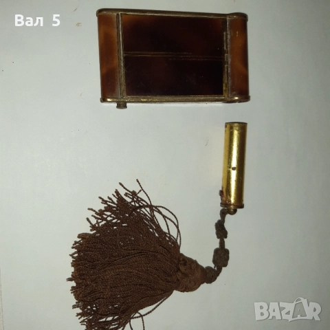 Много стара красива рядка пудриера с червило - 100 годишна, снимка 5 - Антикварни и старинни предмети - 51920626