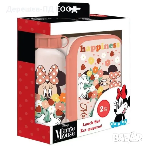 Комплект кутия за храна и шише за вода Minnie, снимка 1