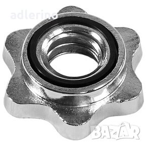 Комплект крив лост 120 см с тежести 55 кг(общо), снимка 4 - Фитнес уреди - 34149573