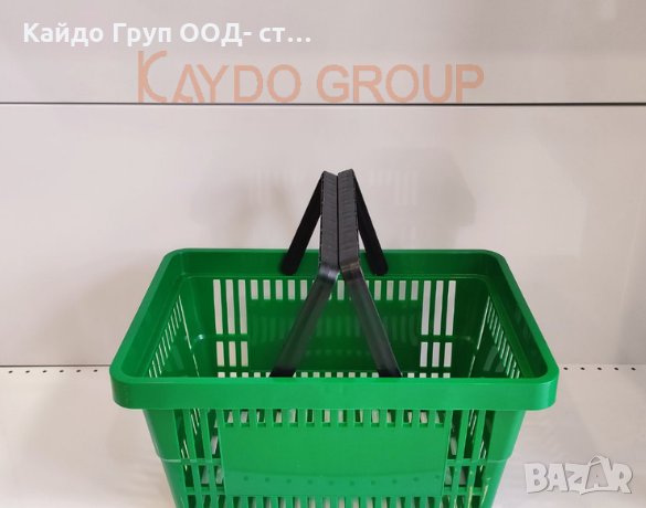 Промоция! Кошница за пазаруване - тъмно зелена 22л, търговско оборудване!, снимка 2 - Оборудване за магазин - 35966716