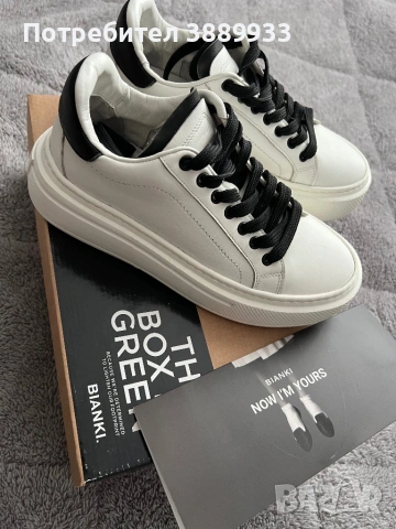 Бели кецове Bianki 37 размер 