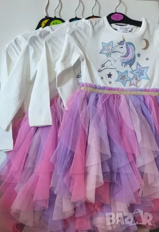Рокля с тюл еднорог и 92см , снимка 2 - Детски рокли и поли - 48544850