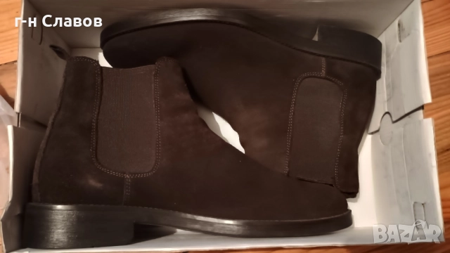 ZARA КОЖА Велур Боти