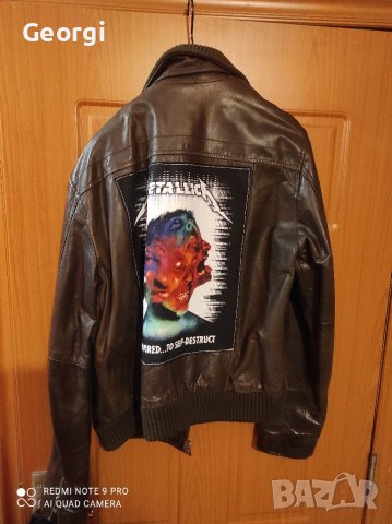 Metallica естествена кожа яке , снимка 4 - Якета - 38689280