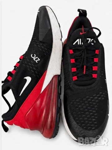 Оригинални Nike Air Max 270 – Black / Red / White – EU 46 / UK 11 / US 12, снимка 2 - Маратонки - 56040042