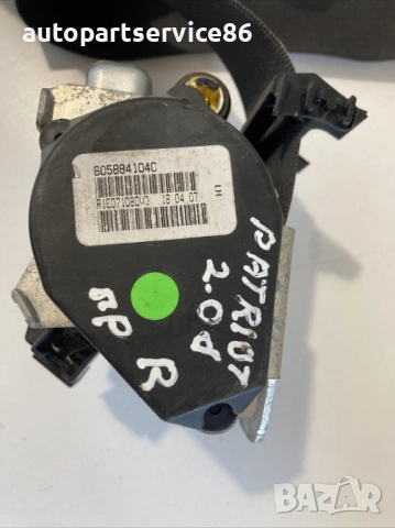 Преден десен колан за седалка за Jeep Patriot 2.0 Crdi (2008) 605884104C , снимка 3 - Части - 53590834