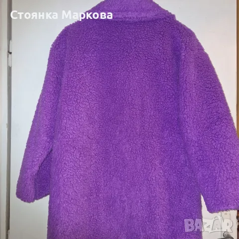 Ново лилаво палто, снимка 3 - Палта, манта - 47548550