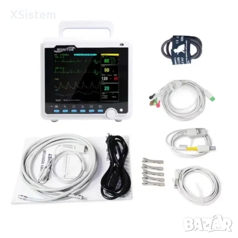 Преносим 5-канален пациент монитор Contec Cms6000, снимка 2 - Медицинска апаратура - 53207174