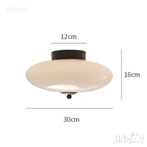 LED осветително тяло за вграждане, 12 W, бяло стъкло и черна основа, снимка 2 - Други стоки за дома - 56228564