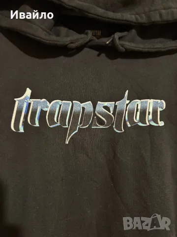 Trapstar Men's Black Hoodie., снимка 2 - Суичъри - 49354317
