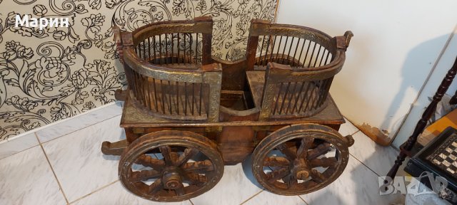 Стара количка, снимка 6 - Антикварни и старинни предмети - 41842566