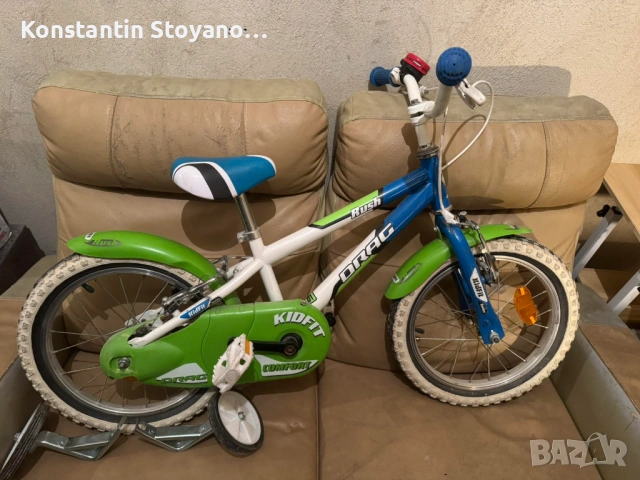 Детско колело DRAG Rush KidFit 16" – с помощни колелца, снимка 2 - Велосипеди - 53064867