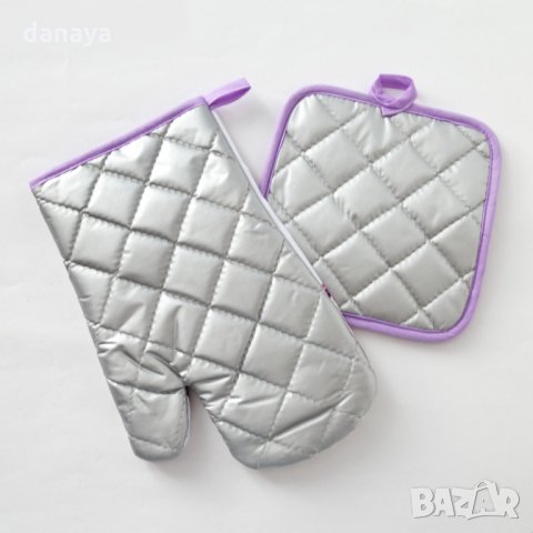 2370 Комплект кухненска ръкавица и ръкохватка Лавандула, снимка 3 - Аксесоари за кухня - 33956079
