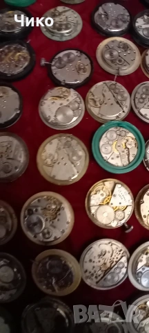 60бр механизми от руски мъжки часовници , снимка 12 - Антикварни и старинни предмети - 53713632