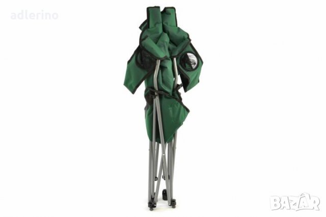 Рибарски стол, сгъваем стол, пикник стол, къмпинг стол - 1 брой, зелен - 130 кг, снимка 2 - Градински мебели, декорация  - 34381909