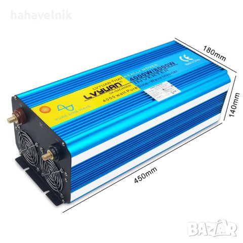 ПРОМОЦИЯ!! Инвертор Висок клас 8000w/4000w 24v – 220v ПЪЛНА СИНУСОИДА за кемпер каравана акумулатор, снимка 5 - Друга електроника - 41317812