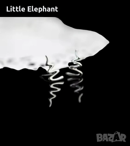 Pre order ​✨ Сребърни зиг-заг обеци „Електричен стил“ ⚡/нови